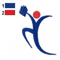 School Logo Embroidery Design